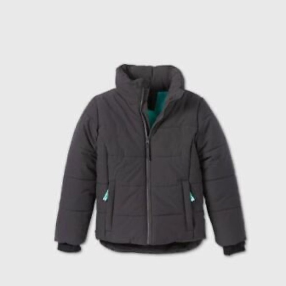 Puffer Jacket All in Motion - Color Dark Grey - Size M (7-8)